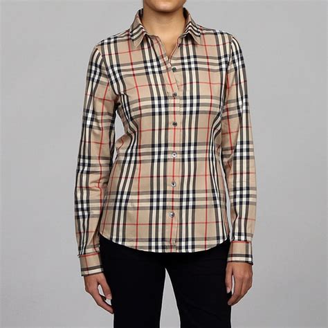 burberry blouses|burberry plaid shirt women's.